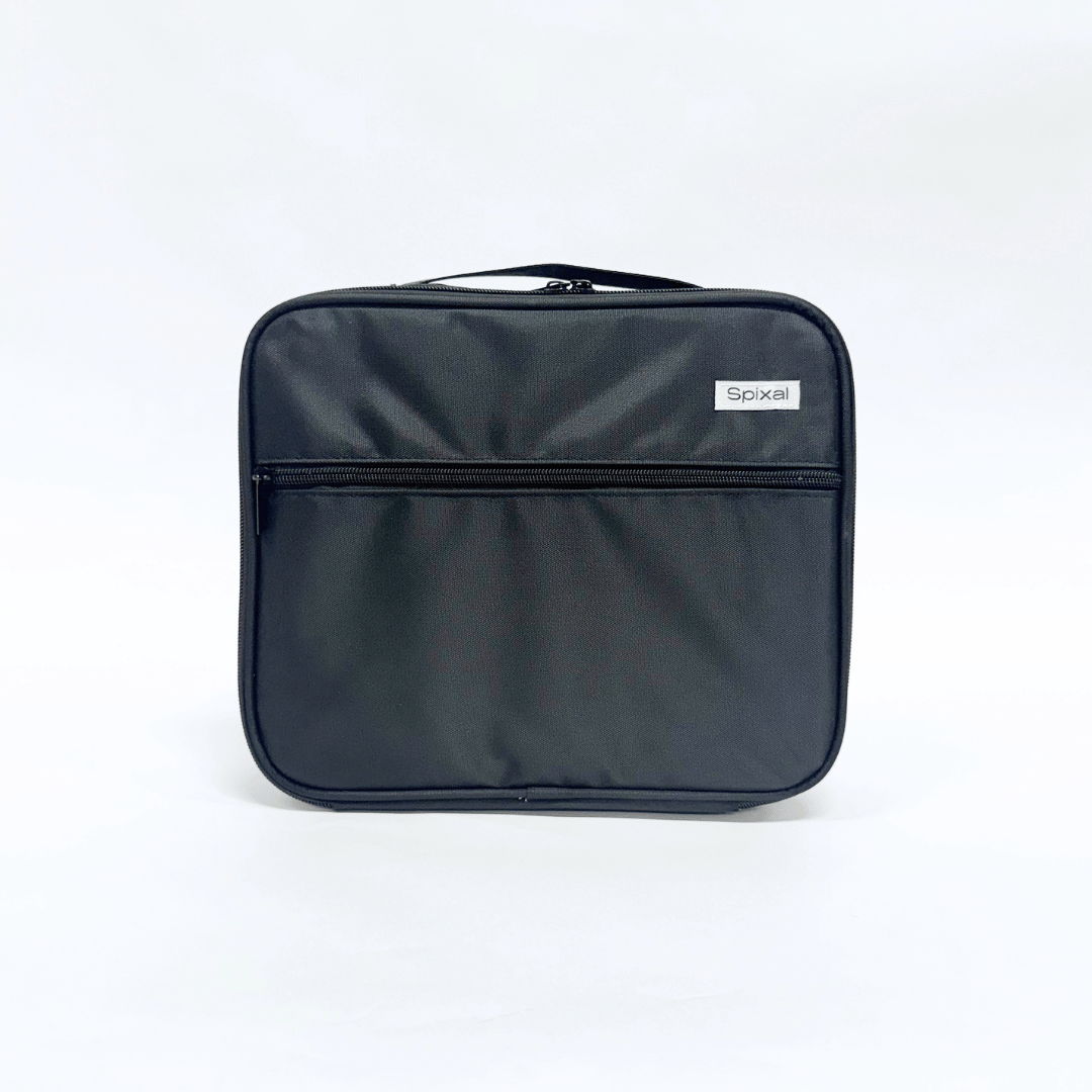 Commute Series Insulated Lunch Bag Black — structured womens lunch bag | Spixal Main image