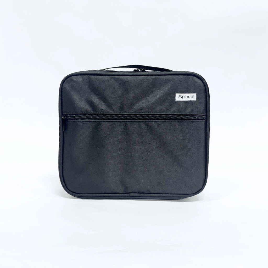 Commute Series Insulated Lunch Bag Black — structured womens lunch bag | Spixal
