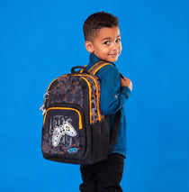 Spixal kids gamer backpack black gaming school bag packing for school just got more fun 