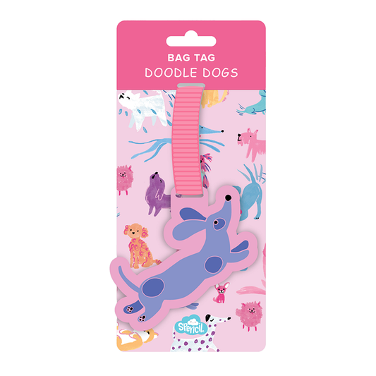 Spencil Bag Tag Doodle Dog