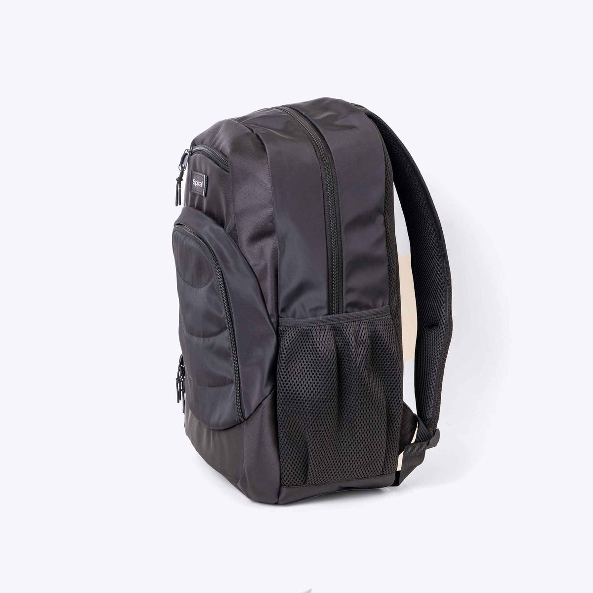 The Axis Backpack Black — interior pockets and organisation detail | Spixal