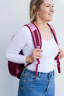 Pink girls large backpack school bag for primary school, middle school or high school | padded adjustable straps | Spixal