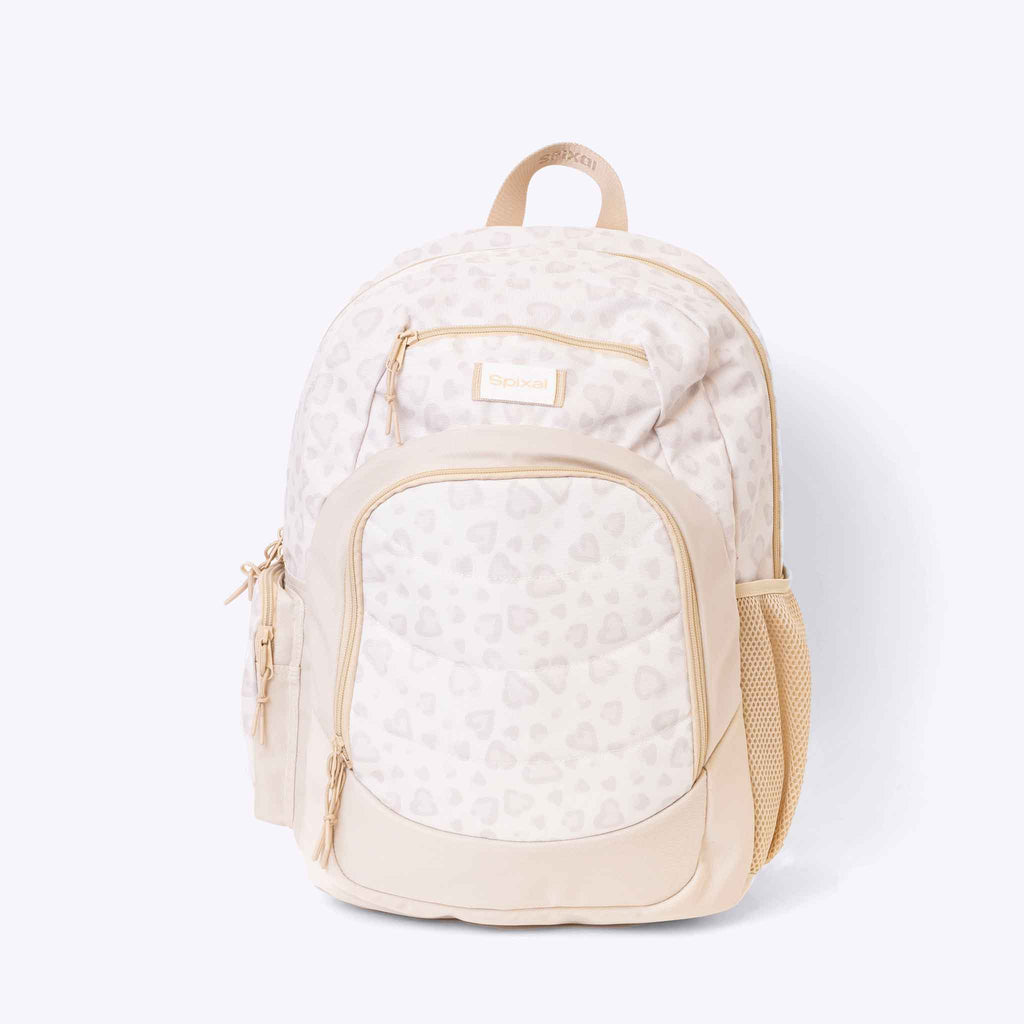 The Axis Backpack Leopard — 28L structured kids & teens school backpack with 15 inch laptop sleeve | Spixal