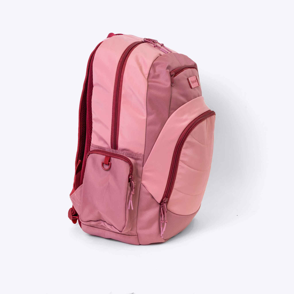 The Axis Backpack Pink — interior pockets and organisation detail | Spixal