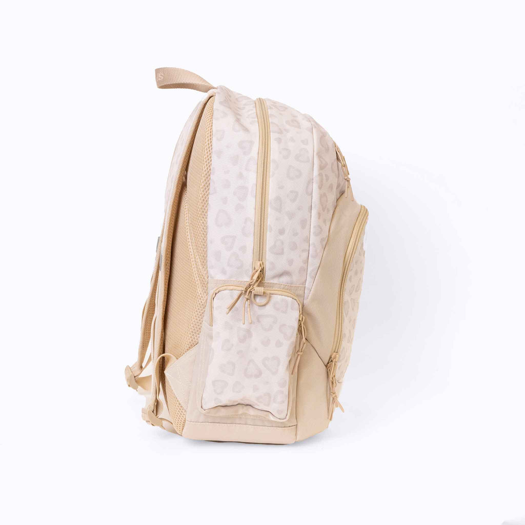 The Axis Backpack Leopard — interior pockets and organisation detail | Spixal