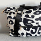 Spixal Leopard Print Travel Bag Black