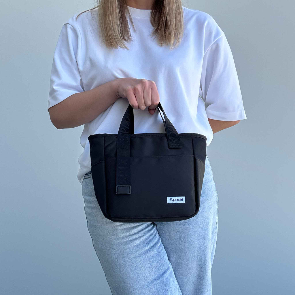 Commute Lunch Tote Habit System Green — side view | Spixal