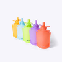 Spixal Silicone Reusable Yoghurt Pouches 5 Pack — wide opening easy to fill | Spixal