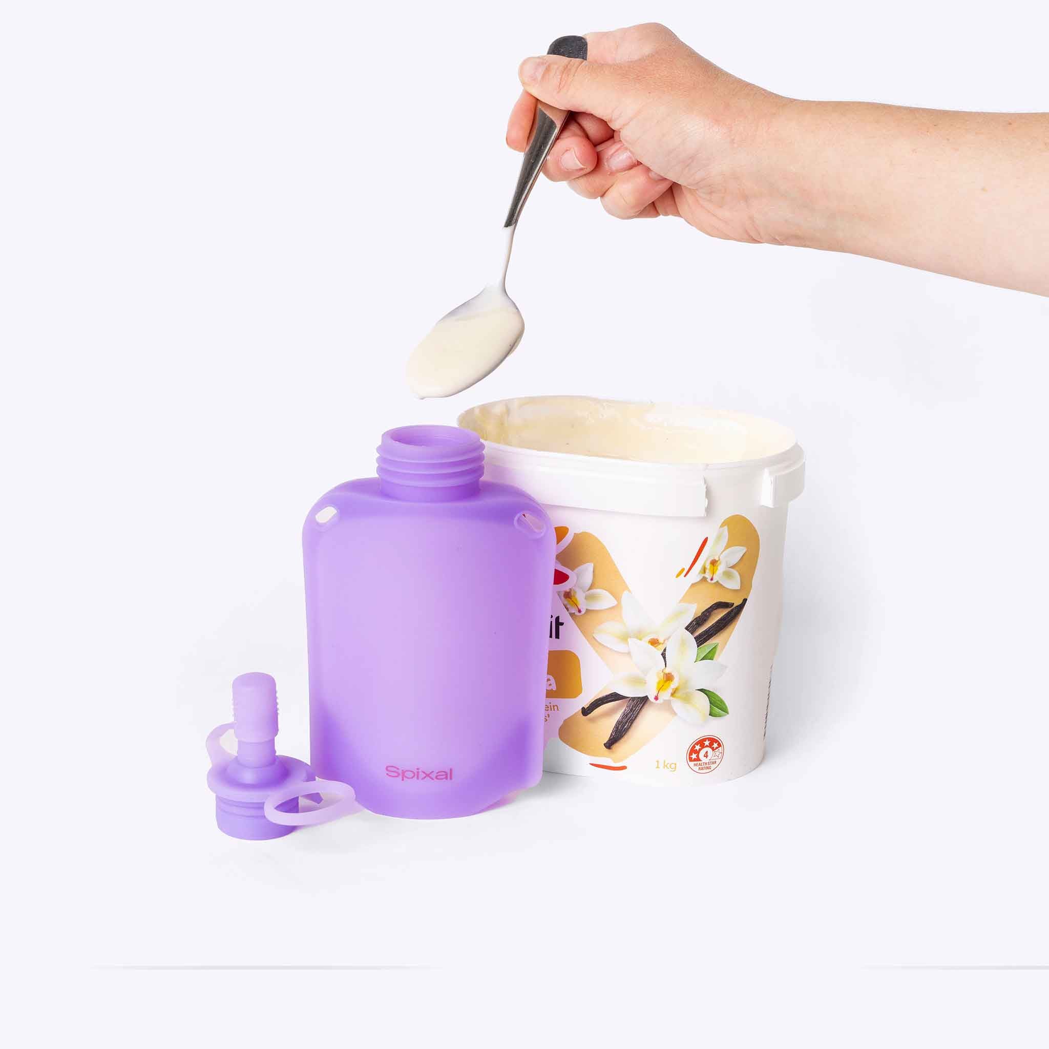 Reusable Yoghurt Pouches (2 Pack) - Purple Secondary image