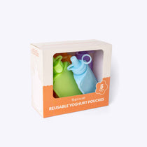 Spixal Silicone Reusable Yoghurt Pouches 5 Pack — dishwasher safe | Spixal