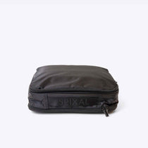 Commute Insulated Lunch Bag Black — dual zip webbing handle | Spixal