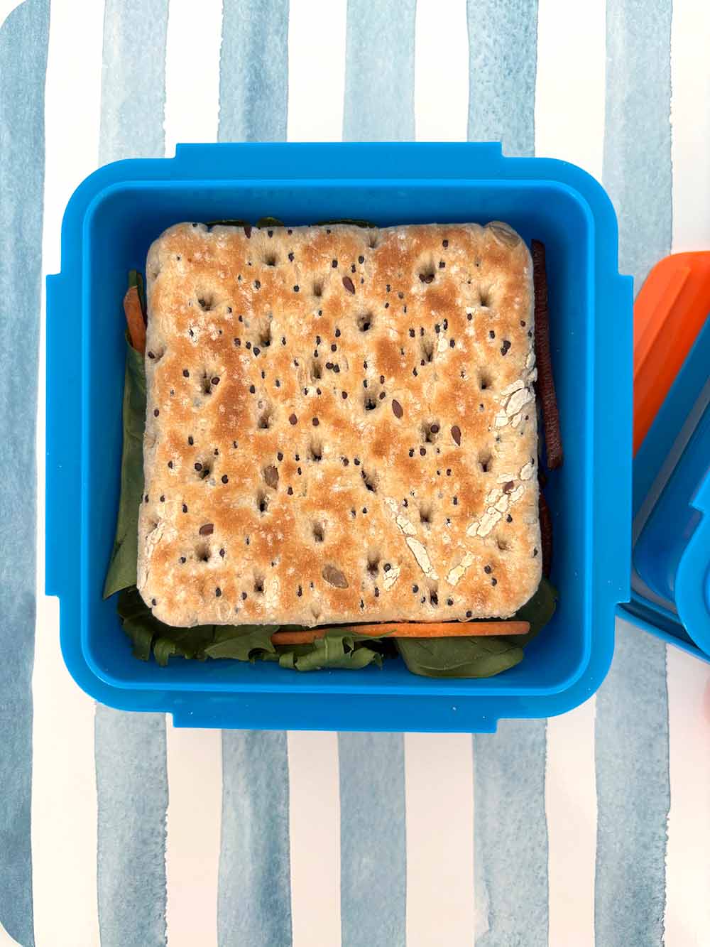 Crunch & Sip Snack Box - Flexi - Blue Secondary image
