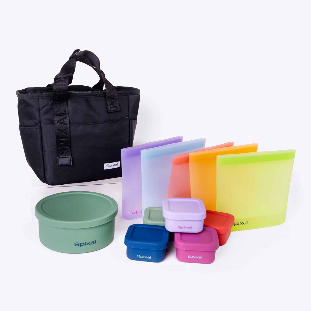 Commute Lunch Tote Snack System Green | Spixal