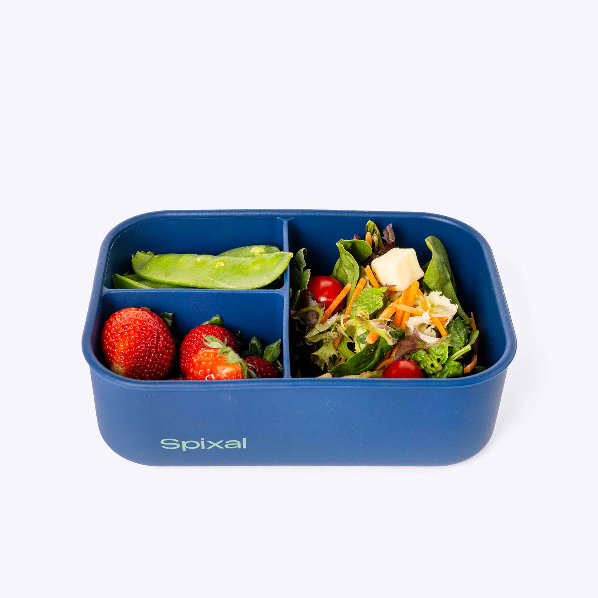 3 Compartment Bento Blue Secondary image