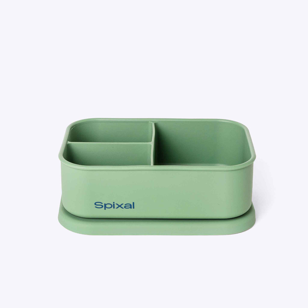 3 Compartment Bento Green — detail and hardware close up | Spixal