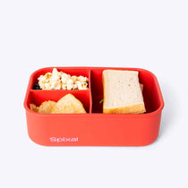 3 Compartment Bento Coral — side view | Spixal