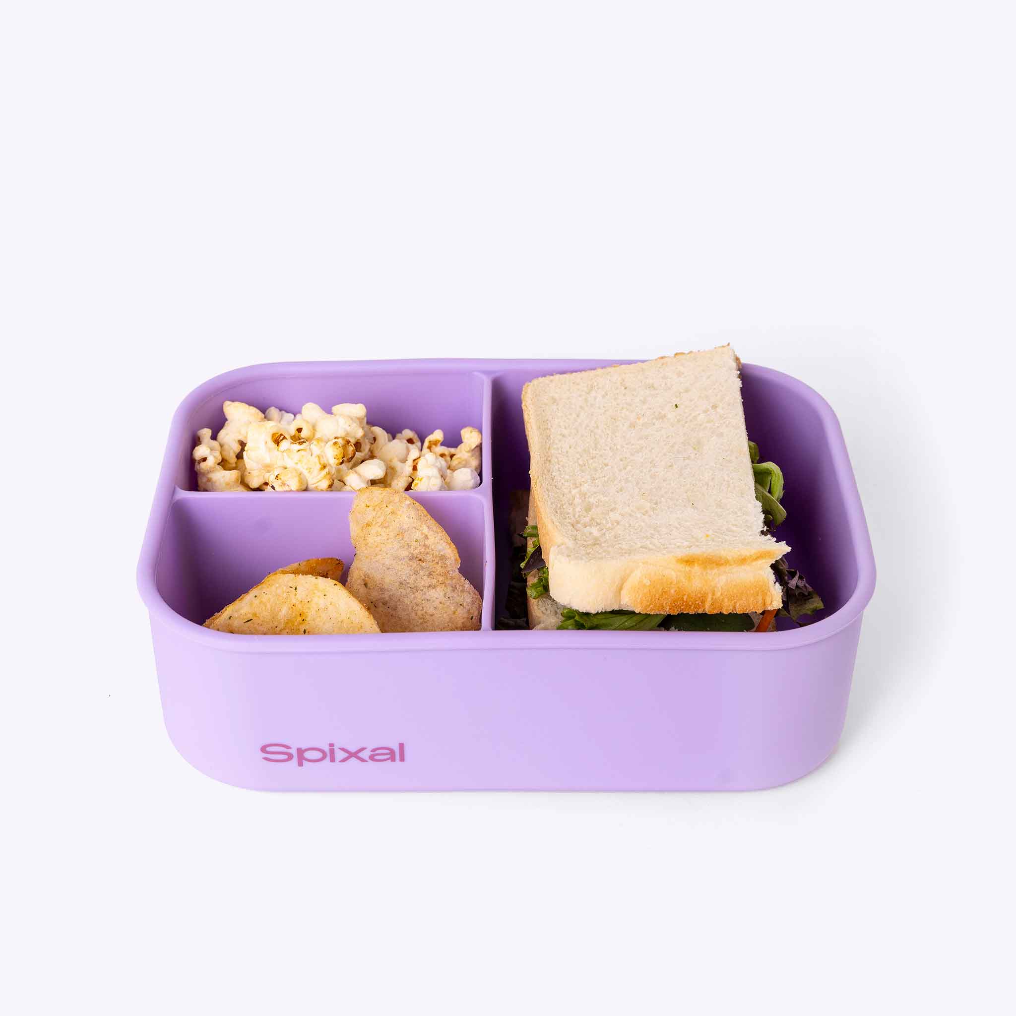 3 Compartment Bento Purple Secondary image