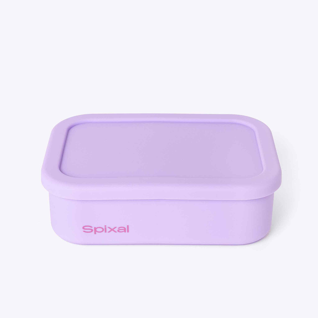 3 Compartment Bento Purple — interior pockets and organisation detail | Spixal
