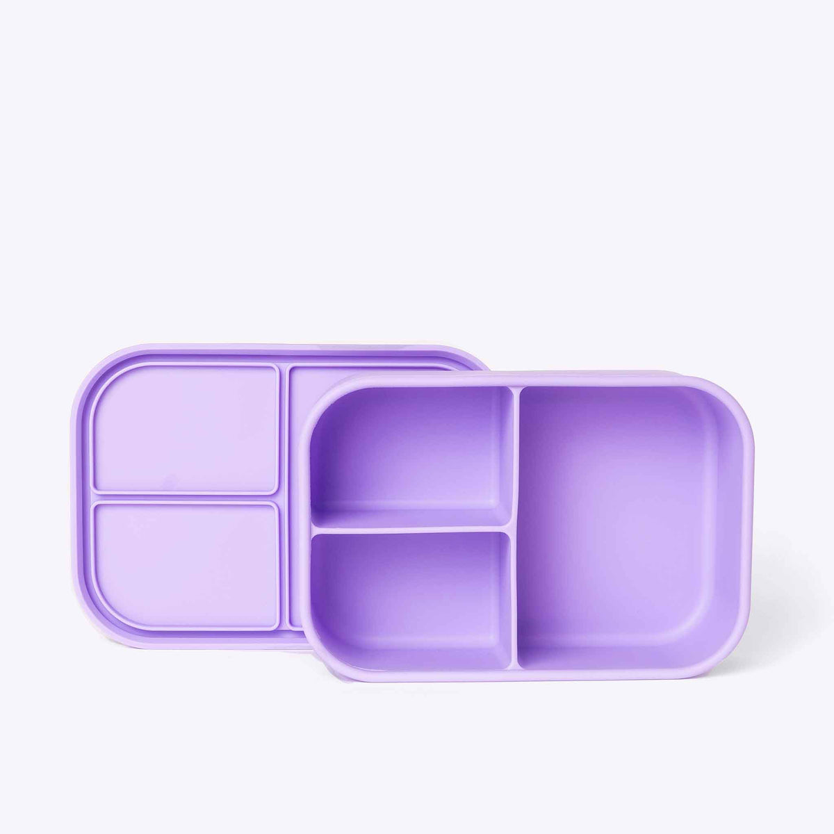 3 Compartment Bento Purple — lifestyle flat lay | Spixal