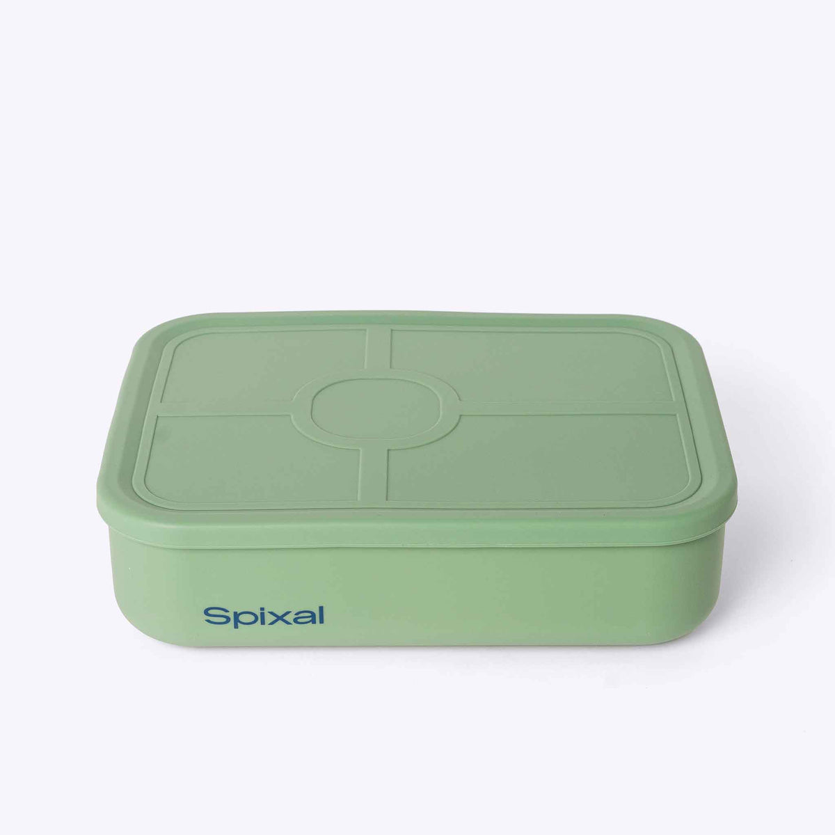 5 Compartment Bento Green — detail and hardware close up | Spixal