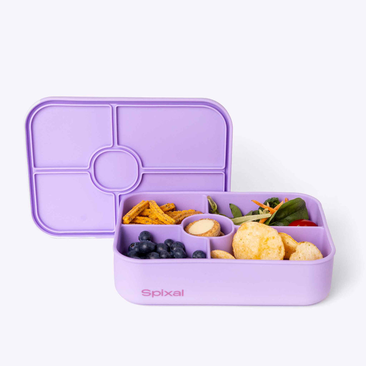 5 Compartment Bento Purple | Spixal