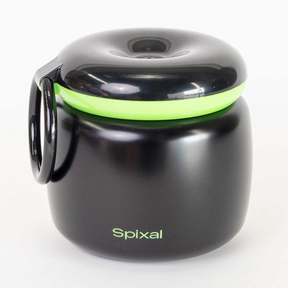 Large 800ml insulated food jar with snack container under lid | Makes lunches in winter more appealing Black | Spixal