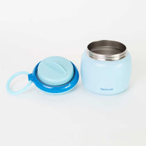 Large 800ml insulated food jar with snack container under lid | warm 2 minute noodles for teens school lunch Blue | Spixal