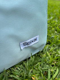 Commute Series Tote Lunch Bag Blue — styled lifestyle shot | Spixal