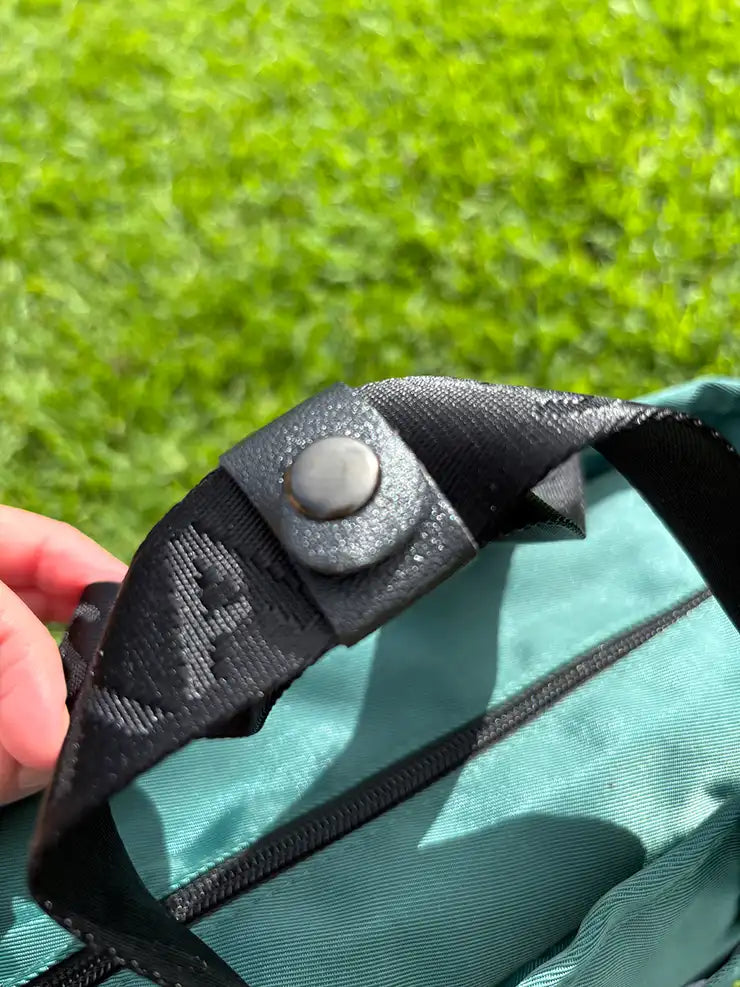 Commute Series Tote insulated Lunch Bag Green — webbing handles with button clip | Spixal