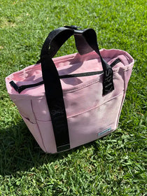 Commute Series Insulated Tote Lunch Bag Pink — Holds work lunches | Spixal