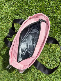 Commute Insulated Tote Lunch Bag Pink — waterproof PEVA lining | Spixal