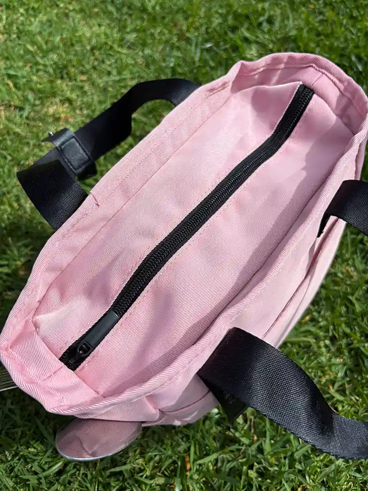Commute Insulated Tote Lunch Bag Pink — zip closure | Spixal