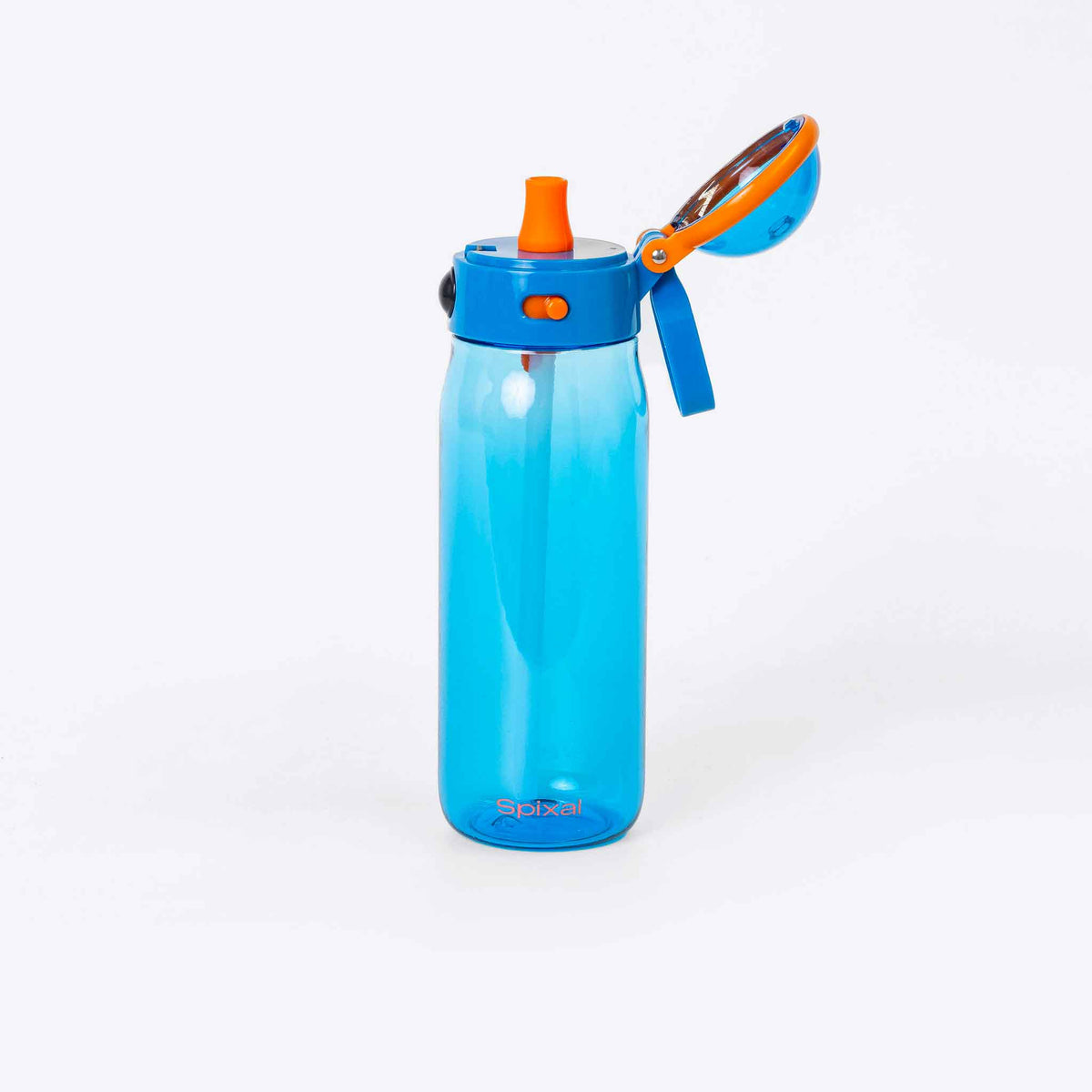 Spixal Lightweight Water Bottle 750ml Blue — side view | Spixal