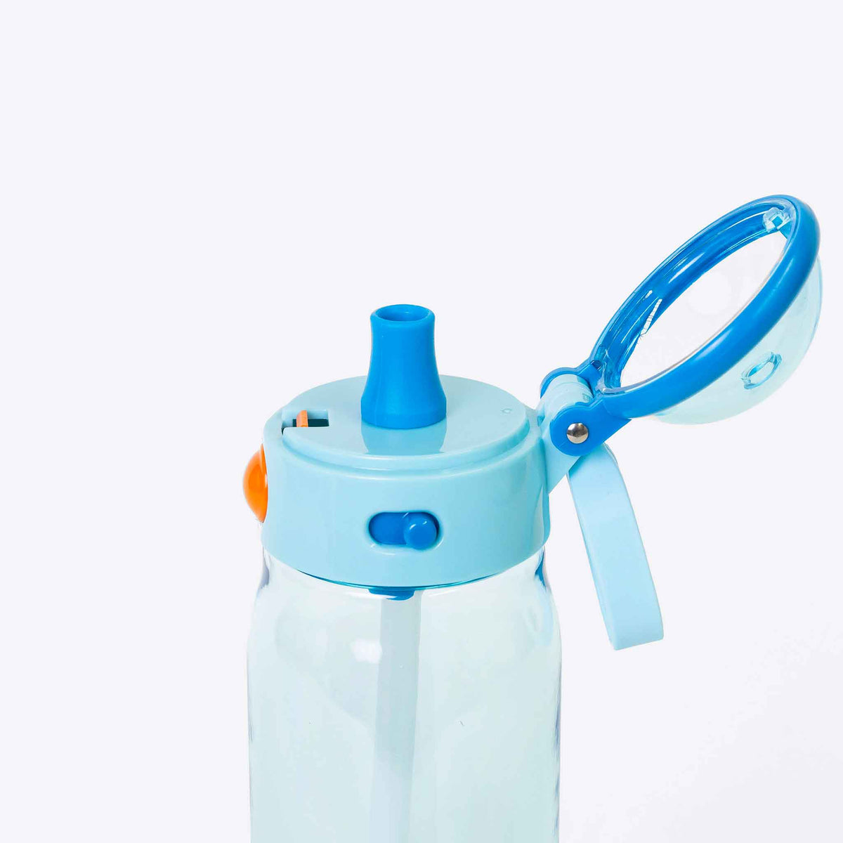 Spixal Lightweight Water Bottle 750ml Light Blue — lifestyle flat lay | Spixal