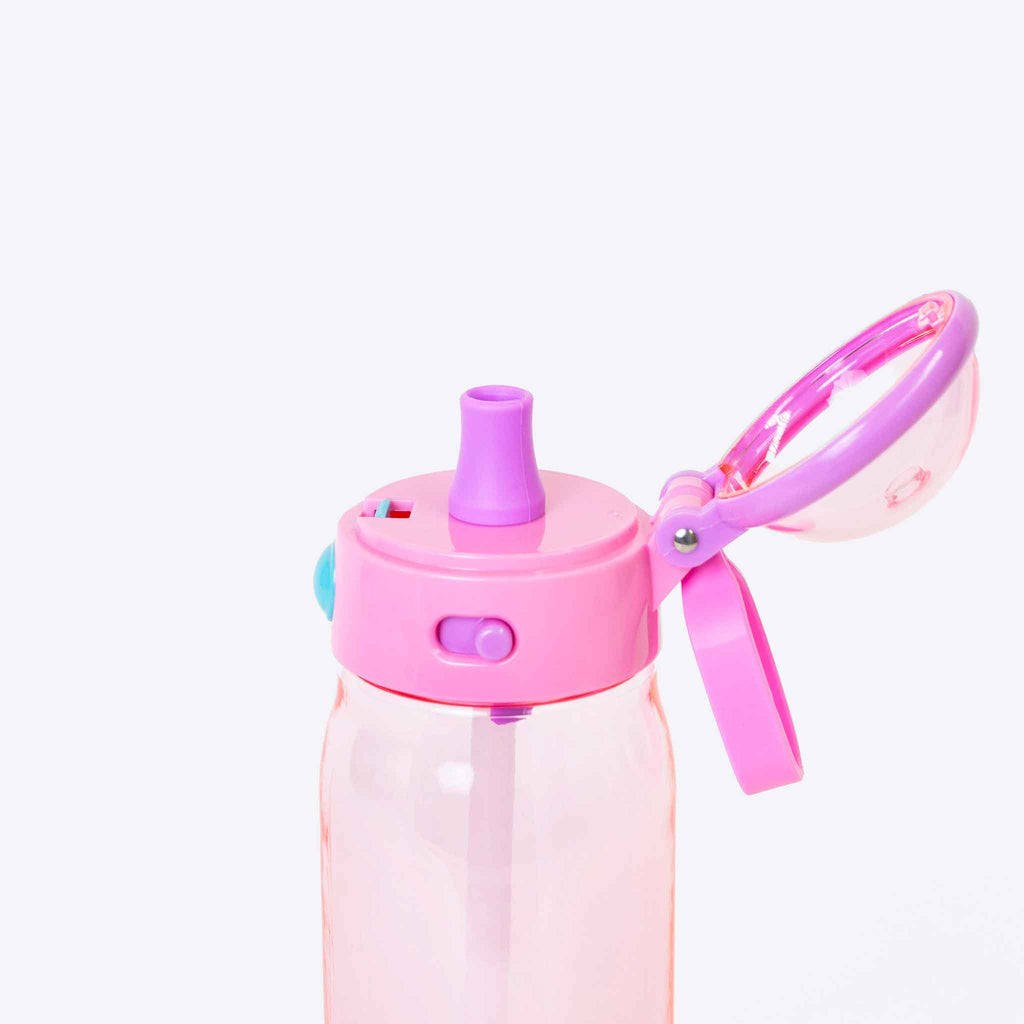 Spixal Lightweight Water Bottle 750ml Pink — lifestyle flat lay | Spixal