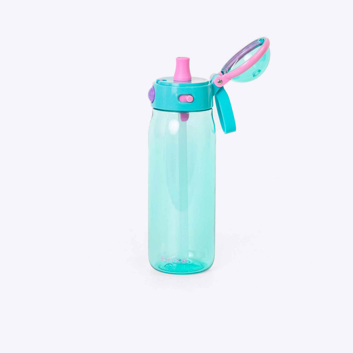 Spixal Lightweight Water Bottle 750ml Teal — side view | Spixal