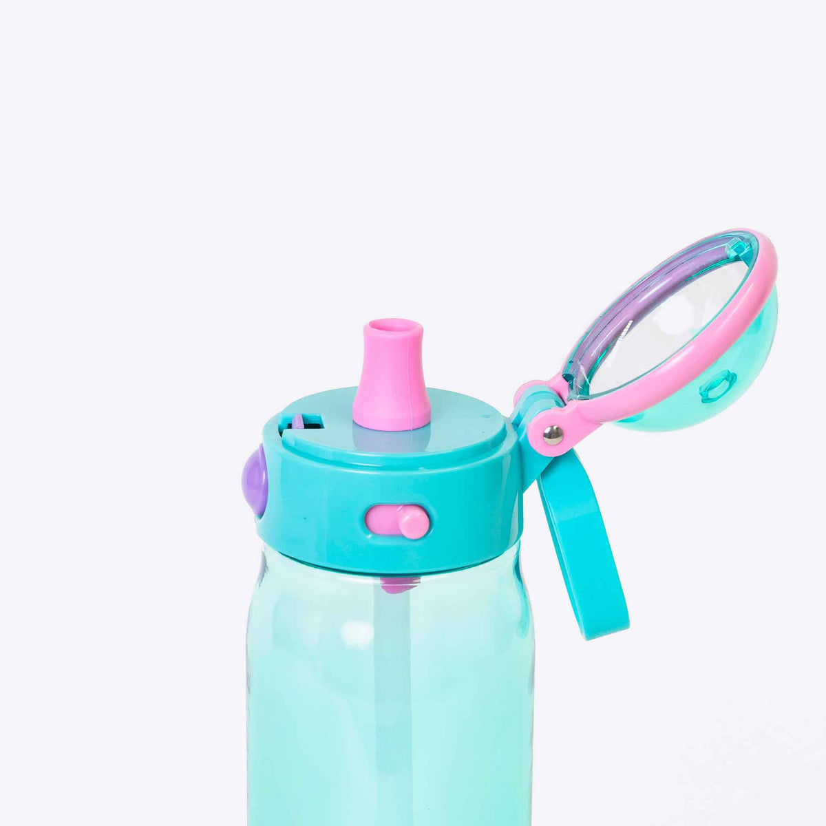 Spixal Lightweight Water Bottle 750ml Teal — lifestyle flat lay | Spixal