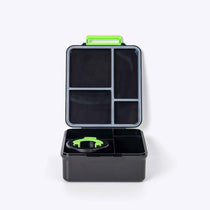 Duo Bento Lunch Box & Food Jar Black — side view | Spixal