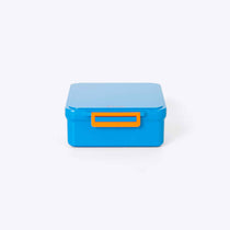 Duo Bento Lunch Box and Food Jar Blue — lifestyle flat lay | Spixal