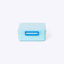 Duo Bento Lunch Box and Food Jar Light Blue — detail and hardware close up | Spixal