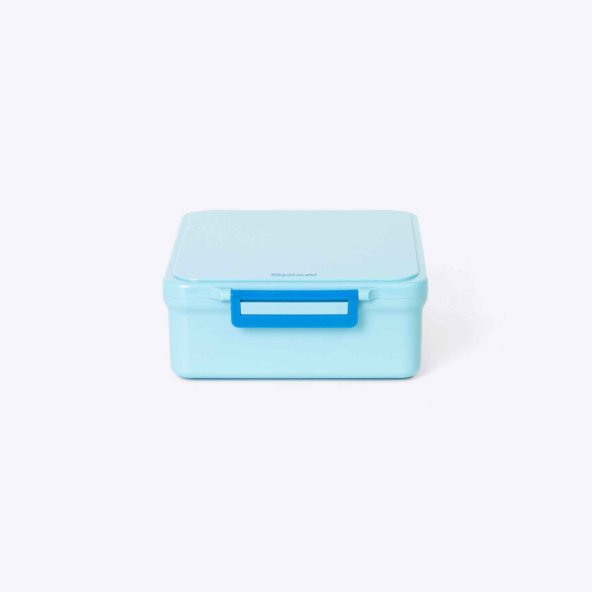 Duo Bento Lunch Box and Food Jar Light Blue — detail and hardware close up | Spixal