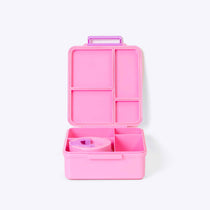 Duo Bento Lunch Box and Food Jar Pink — side view | Spixal