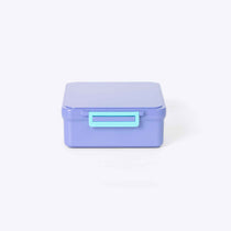 Duo Bento Lunch Box and Food Jar Purple — lifestyle flat lay | Spixal