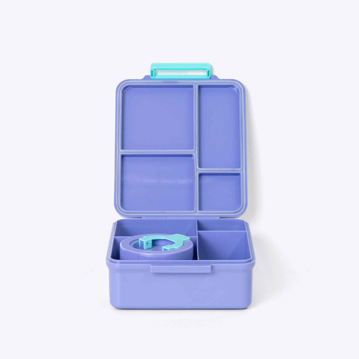 Duo Bento Lunch Box and Food Jar Purple — side view | Spixal
