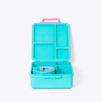 Duo Bento Lunch Box and Food Jar Teal — side view | Spixal