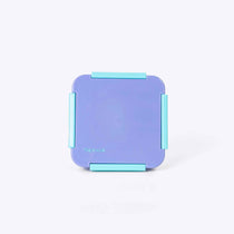 Flexi Snack Lunch Box Purple — 550ml compact bento with 4-clip seal | Spixal