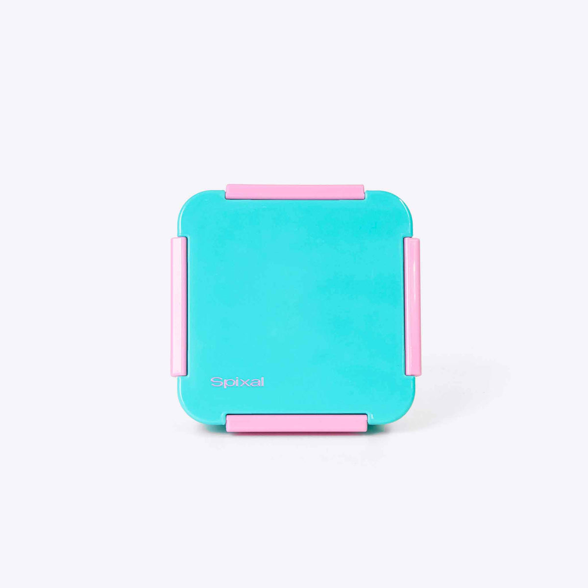 Flexi Snack Lunch Box Teal — 550ml compact bento with 4-clip seal | Spixal