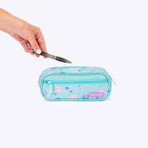 Kids Pencil Case Astro Cat — interior pockets and organisation detail | Spixal