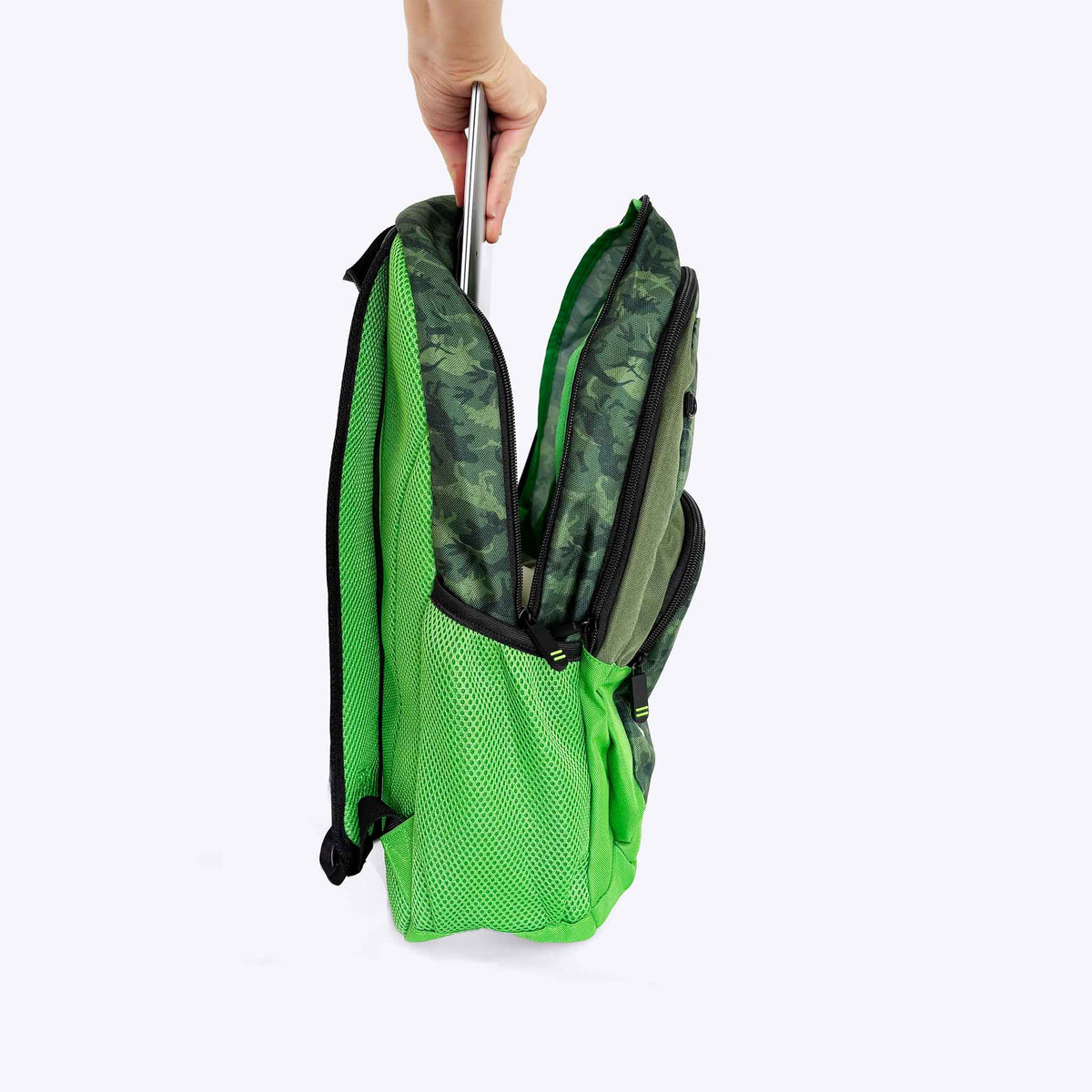 Kids Backpack Dinosaur Roar — lifestyle flat lay | Spixal
