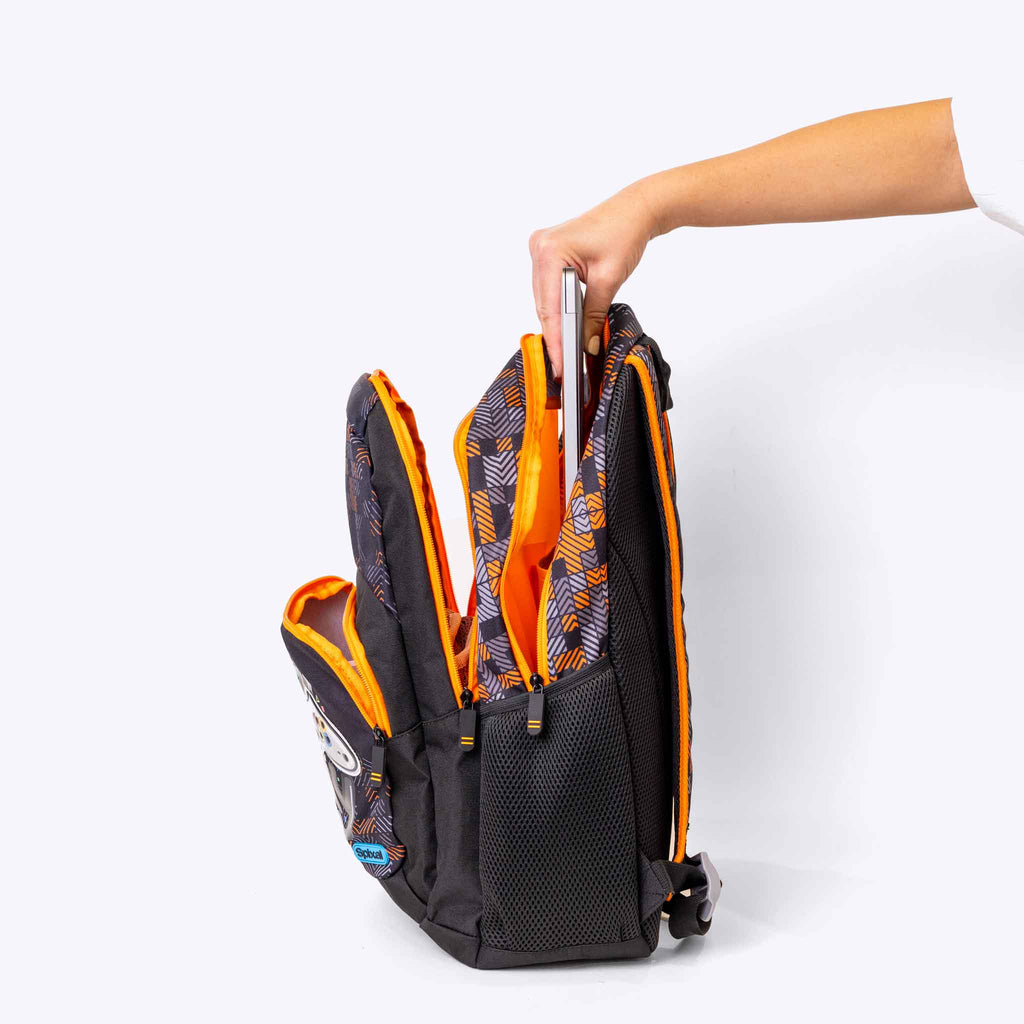 Kids Backpack Let's Play — lifestyle flat lay | Spixal